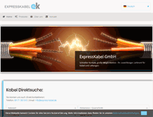 Tablet Screenshot of express-kabel.de